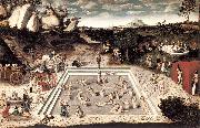 CRANACH, Lucas the Elder The Fountain of Youth dfg oil painting picture wholesale